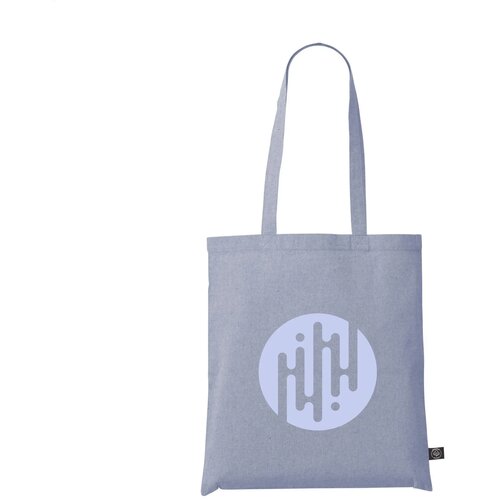 Recycled Cotton Shopper (180 G/M²) Tas Blauw