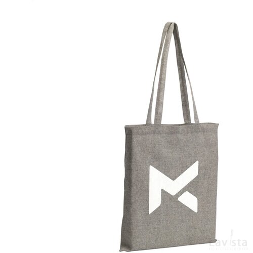 Recycled Cotton Shopper (180 G/M²) Tas Zwart