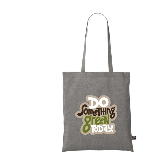 Recycled Cotton Shopper (180 G/M²) Tas Zwart