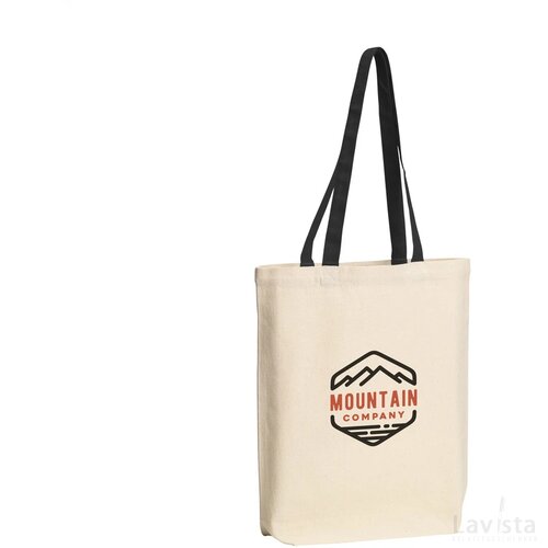 Canvas Shoppy Colour (220 G/M²) Tas Zwart