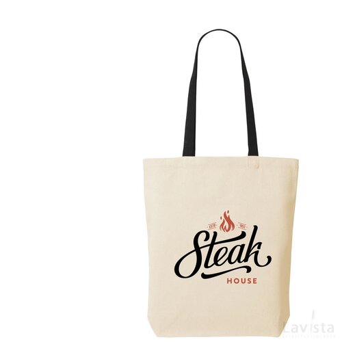 Canvas Shoppy Colour (220 G/M²) Tas Zwart