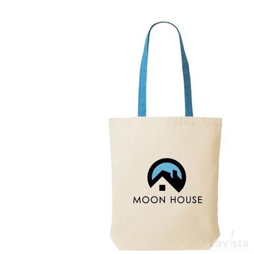 Canvas Shoppy Colour (220 G/M²) Tas Lichtblauw