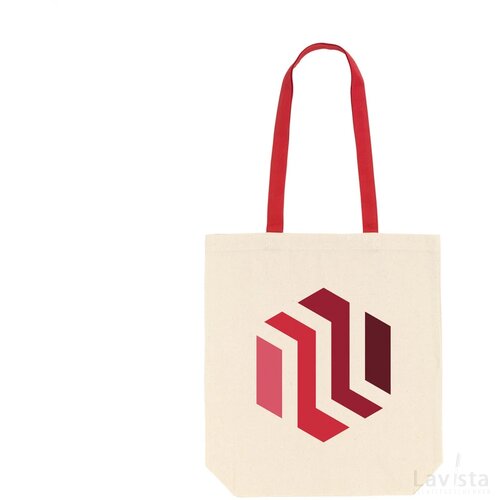 Canvas Shoppy Colour (220 G/M²) Tas Rood