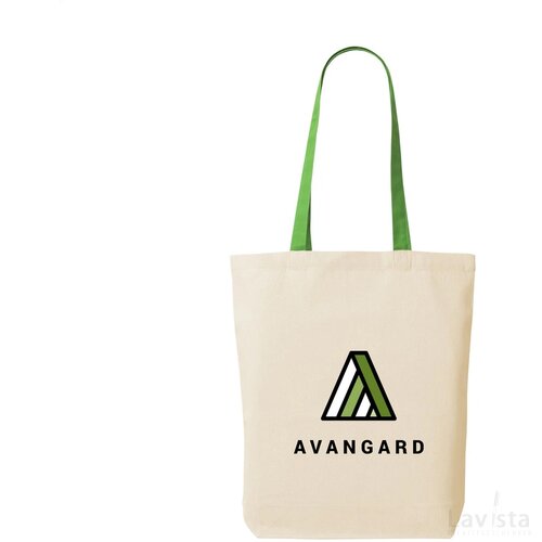 Canvas Shoppy Colour (220 G/M²) Tas Limegroen