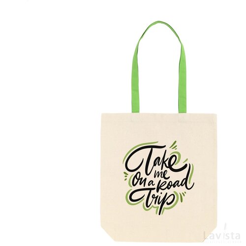 Canvas Shoppy Colour (220 G/M²) Tas Limegroen