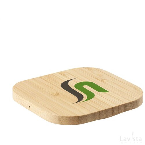 Bamboo 5W Wireless Charger Draadloze Oplader Hout