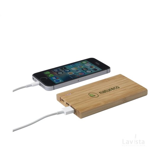 Bamboo 4000 Powerbank Externe Oplader Hout