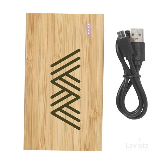 Bamboo 4000 Powerbank Externe Oplader Hout