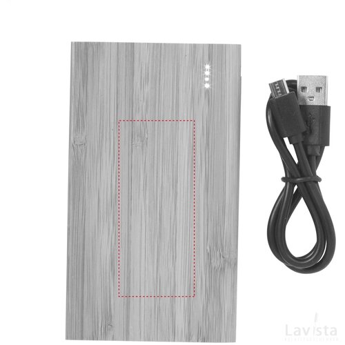 Bamboo 4000 Powerbank Externe Oplader Hout