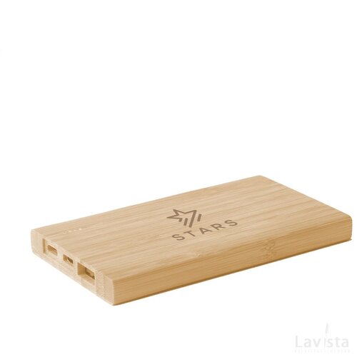 Bamboo 4000 Powerbank Externe Oplader Hout