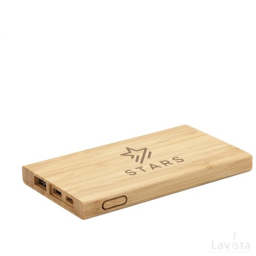 Bamboo 4000 Powerbank Externe Oplader Hout