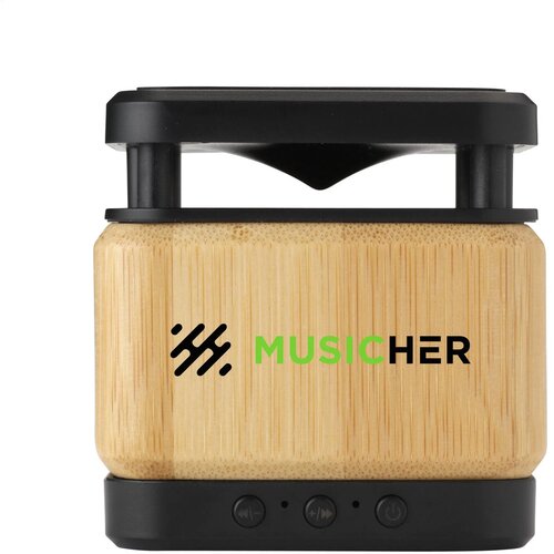 Bamboe Speaker met Draadloze Oplader - Kerstgeschenk