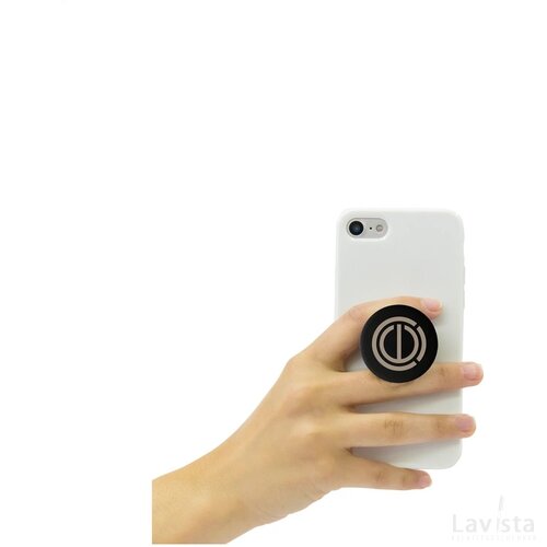 Popsockets® Aluminium Telefoonhouder Zwart