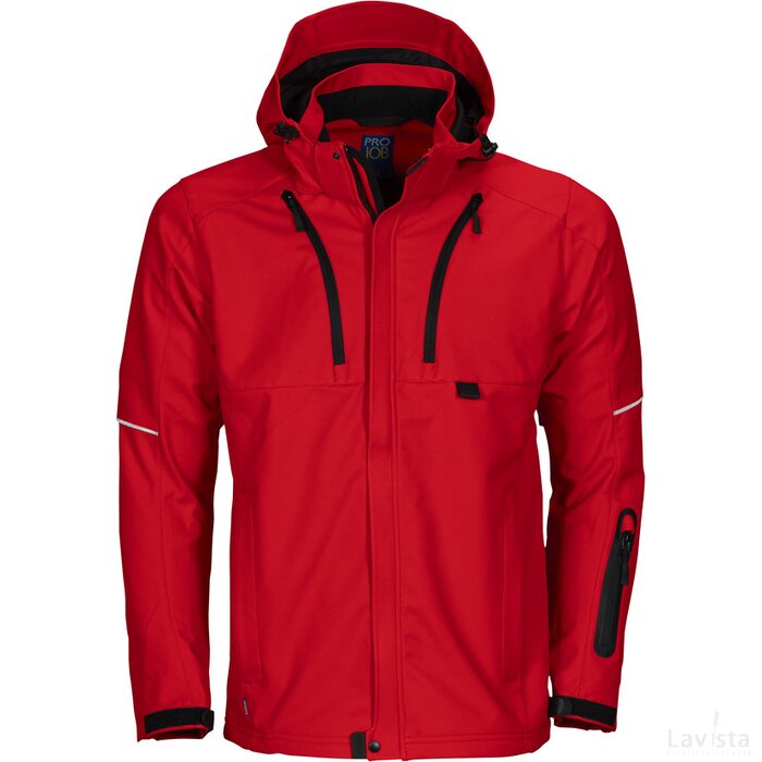 Heren projob 3406 3 layer jacket rood