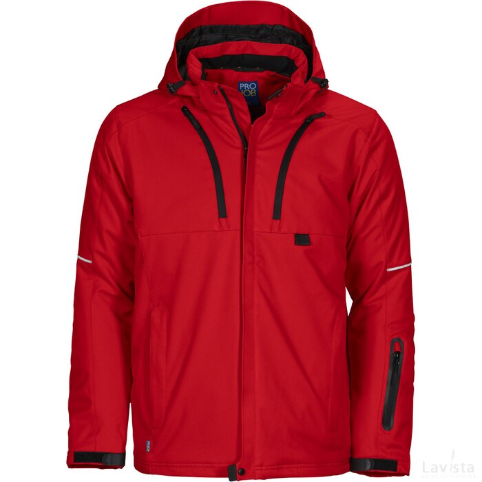 Heren projob 3407 3 layer padded jacket rood