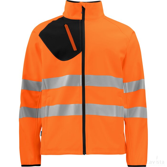 Heren projob 6432 softshell jacket oranje/zwart