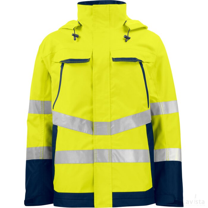 Heren projob 6440 functional jacket geel/marine