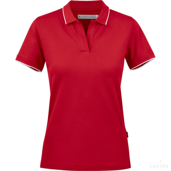 Vrouwen harvest greenville lady polo rood