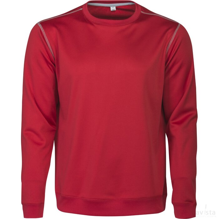 Heren printer marathon crewneck sweater rood