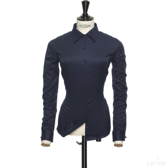 Vrouwen j. harvest & frost green bow 01 woman shirt navy