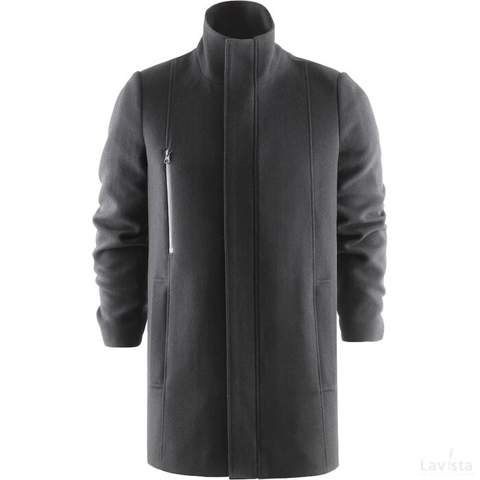 Heren j.harvest & frost hybrid wool coat black