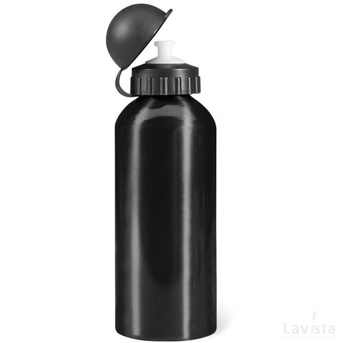 Metalen bidon 600 ml Biscing zwart