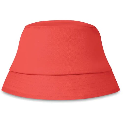 Katoenen zonnehoed Rood