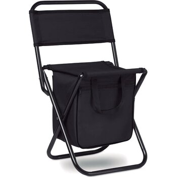 Opvouwbare stoel/koeltas Sit & drink zwart