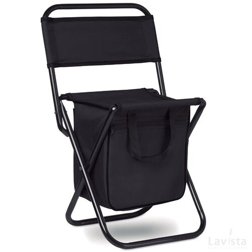 Opvouwbare stoel/koeltas Sit & drink zwart