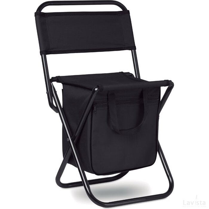 Opvouwbare stoel/koeltas Sit & drink zwart
