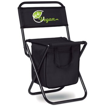 Opvouwbare stoel/koeltas Sit & drink zwart