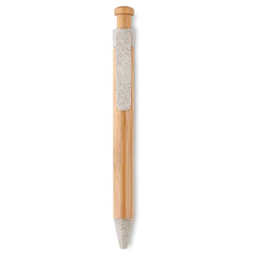 Balpen van bamboe/tarwe Toyama beige
