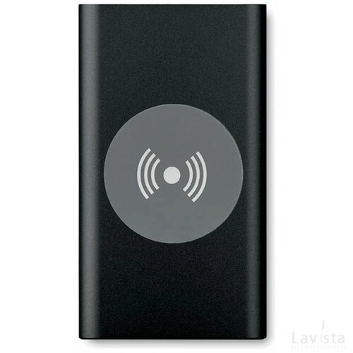Draadloze powerbank Power&wireless zwart