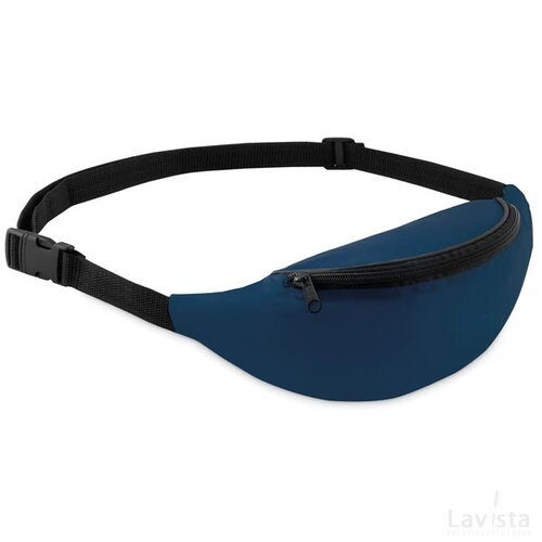 Heuptas met rits Parkbag blauw