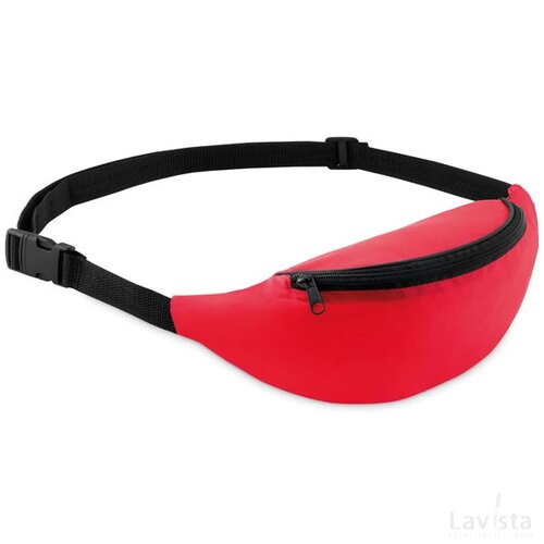 Heuptas met rits Parkbag rood