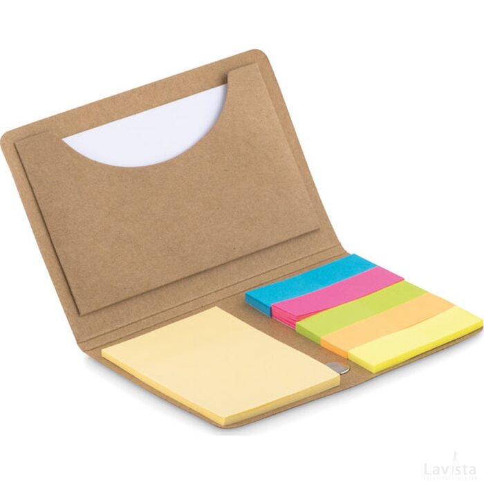 Memoblaadjes en pagina labels Foldnote beige