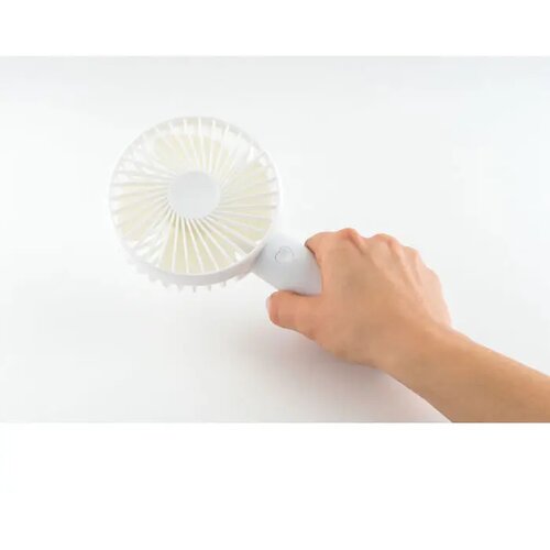Draagbare ventilator met standaard Wit