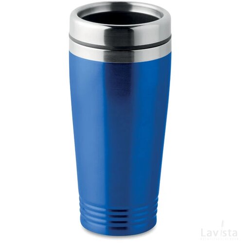 Dubbel wandige reisbeker Rodeo colour royal blauw