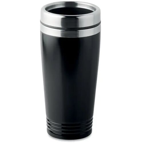 Dubbelwandige thermosbeker Zwart 400 ml