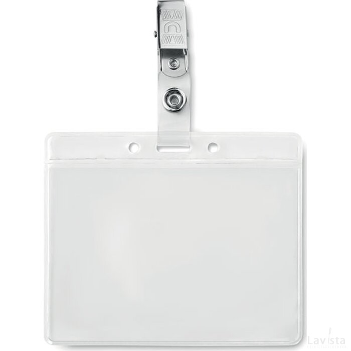 Badge holder pvc Clipbadge transparant