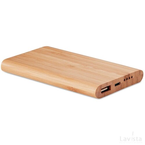 Powerbank bamboe 4000 mah Arenapower hout