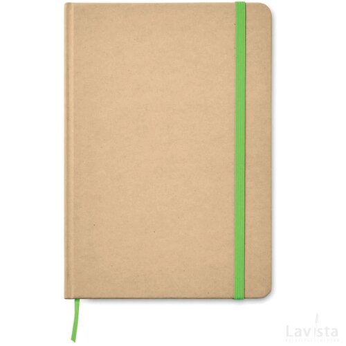 Recycled a5 notitieboek Everwrite limoen