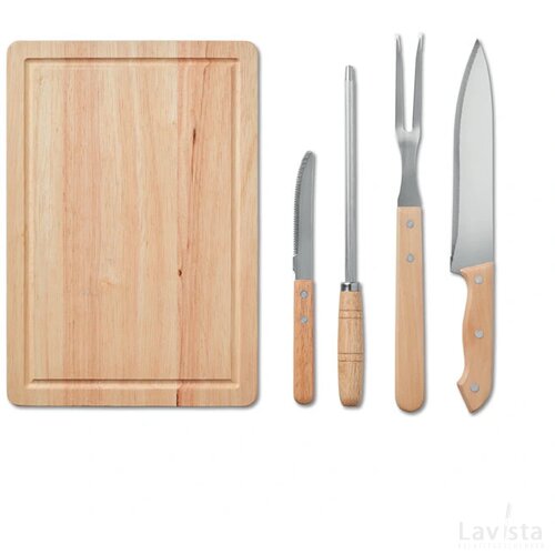 4-delige bbq accessoire set Grille zwart