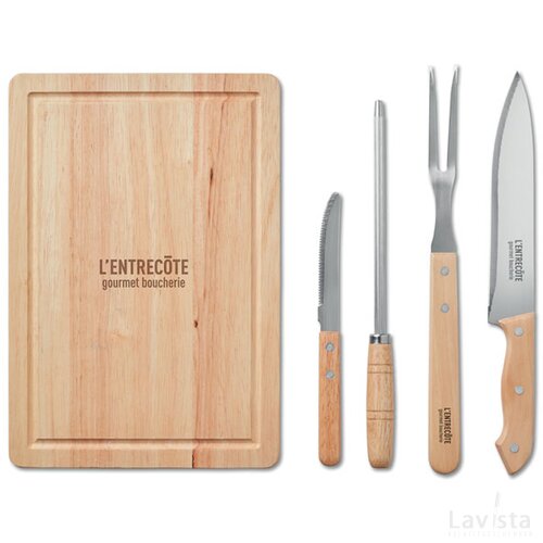 5-delige bbq accessoire set Zwart