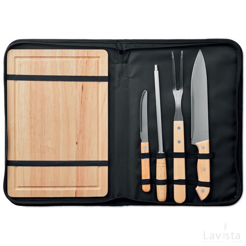 5-delige bbq accessoire set Zwart
