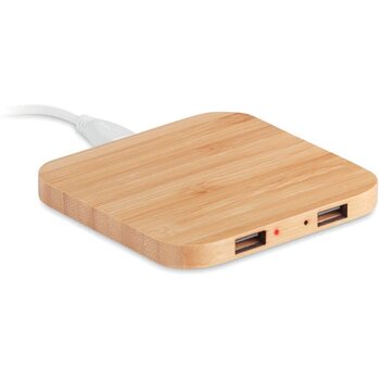 Bamboe draadloze oplader Cuadro hout