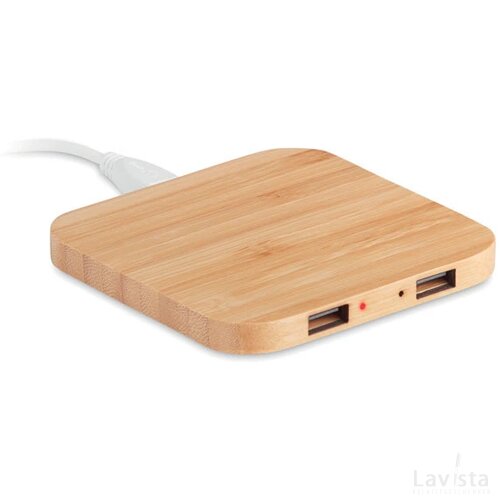 Bamboe draadloze oplader Cuadro hout