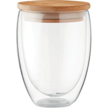 Dubbelwandig drinkglas 350ml Tirana medium transparant
