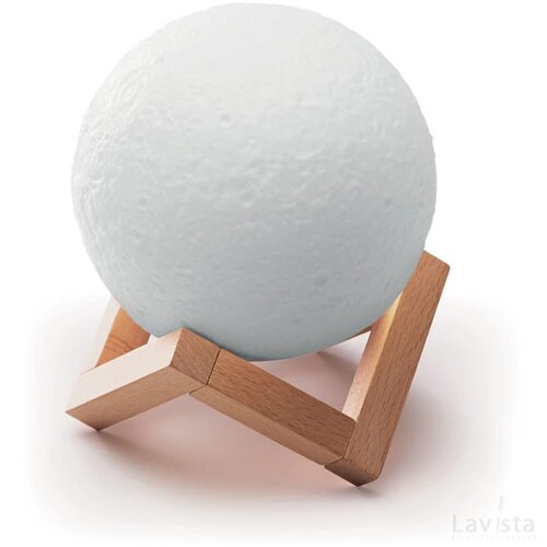 Maanvormige luidspreker Lune wit