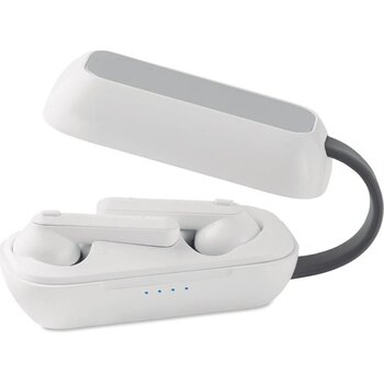 Stereo oordopjes met oplader Folk wit